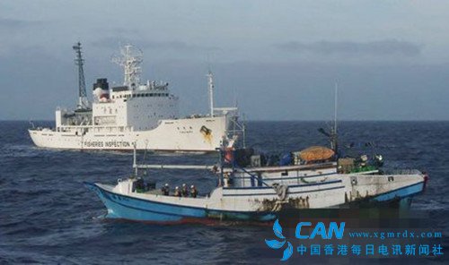 日本抓扣1艘中国捕鱼船逮捕37岁船长