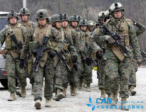 美国4500名“铁骑军”首次赴韩