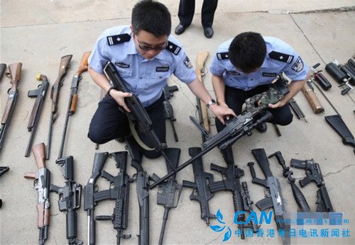 北京警方今年缴枪5百余支 子弹近6万发