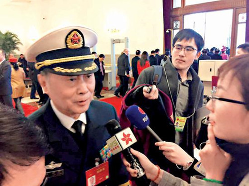 全国人大代表刘晓江：海军人员编制舰艇规模将扩大