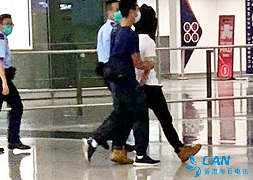 好消息：涉嫌伤警男子在机场被香港警方拘捕