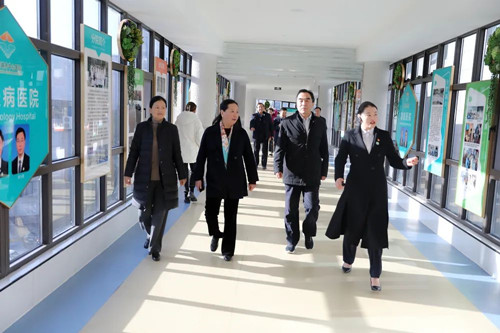 河南省公立医院党建示范单位考察组到三门峡市中心医院检查指导