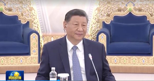 中国国家主席习近平同哈萨克斯坦总统托卡耶夫举行会谈