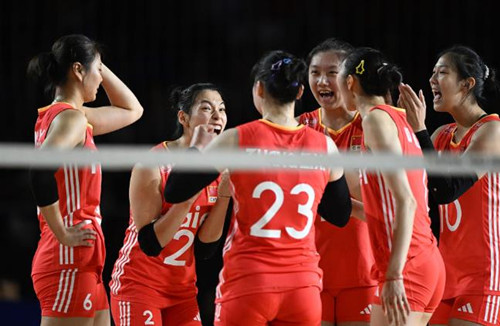 中国女排3:1逆转墨西哥队取世锦赛首胜